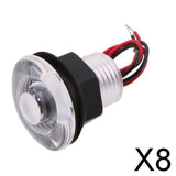 Maxbell 8xBoat LED Livewell Courtesy Stair LED Light Lamp Waterproof Blue