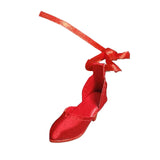 Maxbell High Heel Shoes Fashion Lace up Heels for 1/6 Female Action Figures Dress up red