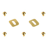 2x Bike Self Locking Pedal Gaskets Cycling Mounting Hardware Outdoor Washers Gold