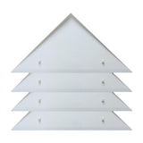 Maxbell 4 Pieces Foosball Table Corner Ramps for Most Tables Sturdy Corner Protector white