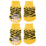 Maxbell Maxbell Pet Dog Puppy Cat Non-Slip Non-skid Shoes Slippers Socks Yellow Size S