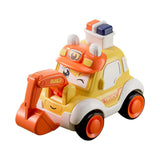 Maxbell Press and Go Car Durable Cute Vehicles Toys for Kindergarten Kids Preschool engineering car