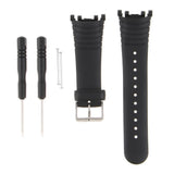 Maxbell 2 Pieces Silicone Rubber Wristwatch Bands for SUUNTO VECTOR Replacement