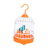 Chirping Bird Toy Voice Activated Induction Bird for Kids Home Decor Ages 1+ Orange