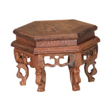 Maxbell Wood Planter Pedestal Flowerpot Riser for Indoor Outdoor Patio Garden Teapot 13cmx12cmx8.5cm