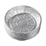 Maxbell 10x Aluminum Foil Dishes Round Tin Foil Bakeware for Buffet Cooking Catering Dish Diameter 13.5cm