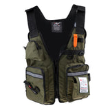 Maxbell Maxbell Life Jacket Vest for Boat Fishing Surfing Sailing Boating Swimming ArmyGreen