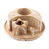 Maxbell Maxbell Sage Holder Ceramic Unique Palo Santo Holder for Cabinet Dining Room Desktop Brown and White