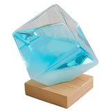 Maxbell Storm Glass Weather Predictor Forecast Bottles Home Ornament Blue with Base