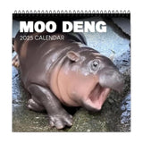 Maxbell Hippopotamuses 2025 Calendar Christmas Calendar Gift Hippos Monthly Calender Style B