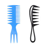 2 Pieces Men's Oily Hair Pick Comb Salon Dye Hairdressing Styling Wide Tooth