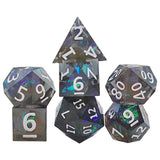 Maxbell 14x Polyhedral Dice Durable Gaming for RPG D12 D20 Board Game Black