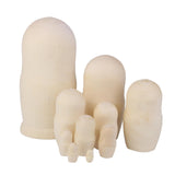4x10Pcs Blank DIY Painting Russian Nesting Dolls