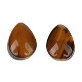 Maxbell Pair Ear Plug Ear Gauge Double Flared Body Jewelry 5mm Tigers eye - Aladdin Shoppers