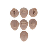 Maxbell Silicone Body Piercing Model Display Human Skin Parts for Training Beginners Tan Skin