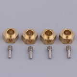 Maxbell 4 Pieces Hex Wheel Hubs Hexagonal Adapter for Traxxas TRX4 RC Crawler 6mm - Aladdin Shoppers