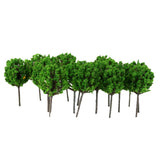 Maxbell 4x50pcs Model Train Trees Scenery Landscape Light Green 1:300