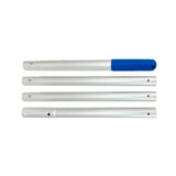 Maxbell Aluminum Telescopic Pool Pole Sturdy Generic for Pool Netting Extension Pole 4 Section 140cm