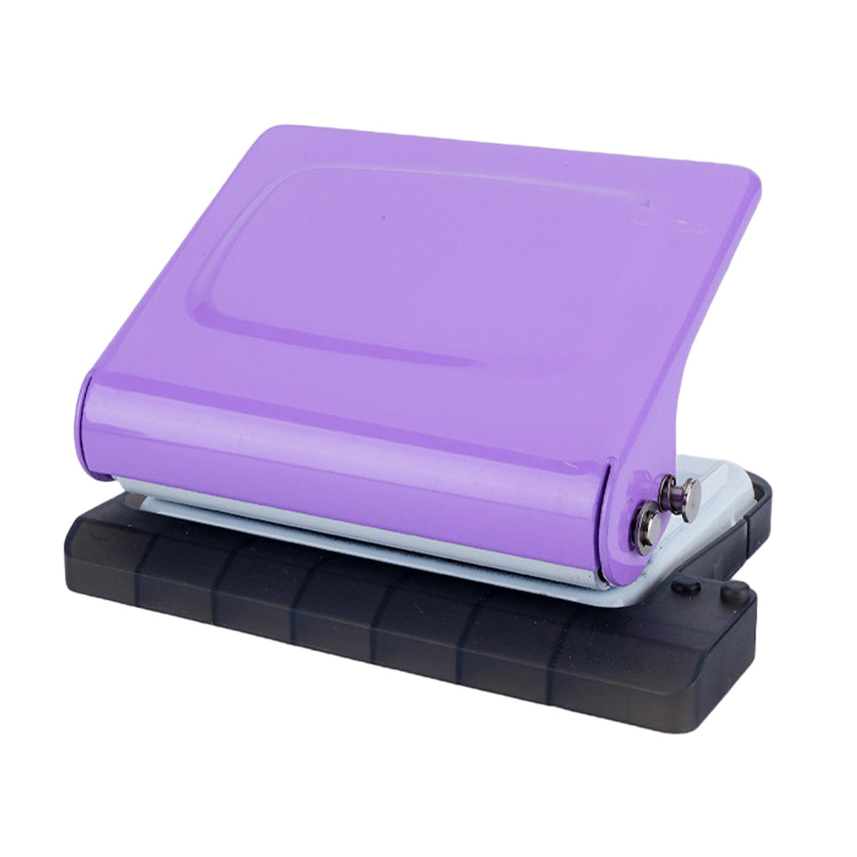 Maxbell 10 Holes Punch Heavy Duty Handheld Paper Punch for Files Folder Binding Crafts Violet