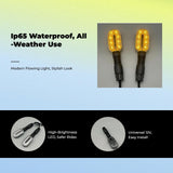 12V Light-Emitting Diode Turn flasher Light, Waterproof Marker, Universal Fit White 1pc