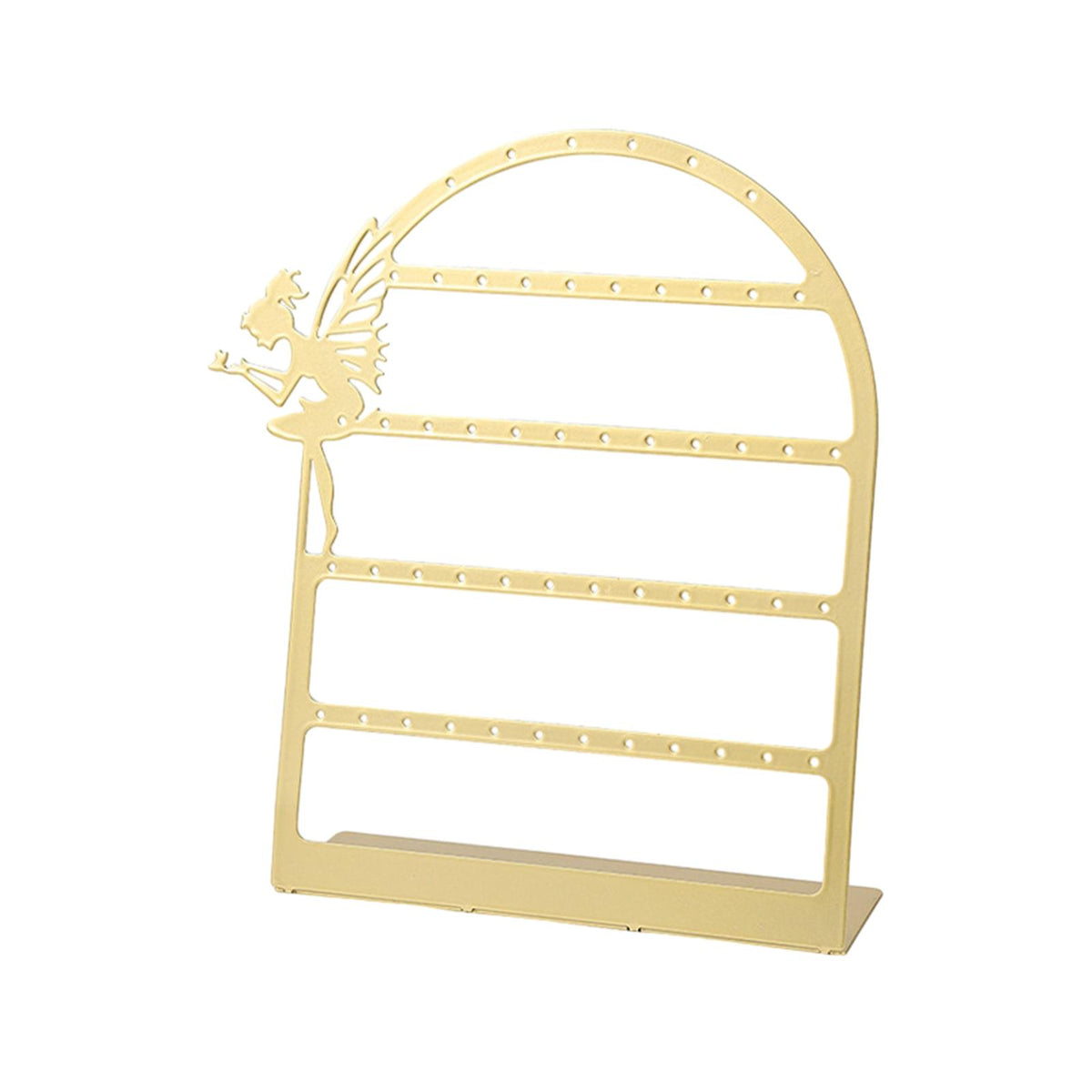 Maxbell Earring Display Stand Jewelry Storage Rack Ear Stud Holder for Tabletop Home Golden