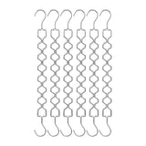 Maxbell 6 Pieces Clothing Chain Hangers Rotating Sturdy Compact Space Saving Hangers