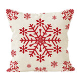 Maxbell Christmas Pillow Cover Printed Cushion Cover for Xmas Living Room Decoration Style D