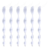 Maxbell 6Pcs Bird Repellent Wind Twisting Scare Rods Reflective Spiral Deterrent