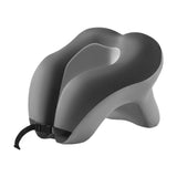 Maxbell Head Support Neck Pillow Ergonomic U Shape Pillow for Airplane Home Car gray