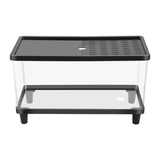 Maxbell Mini Reptile Terrarium Breeding Box Small Lizard Tank for Turtles Fish Frogs 40cmx21.5cmx23cm Black