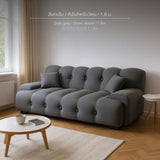 Maxbell 2025 Cream Style Folding Sofa Bed for Small Spaces Dark Gray 1.8x1.2m