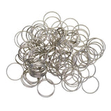Maxbell 100 Pieces Solid Iron Split Key Ring Fob Holder Hardware Loop Findings Connector - Aladdin Shoppers