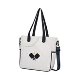 Maxbell Pickleball Tote Bag Outdoor Sports Bag Multifunction Table Tennis Bag White