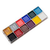 Maxbell 4xFace Body Paint Painting Palette Supplies for Halloween Fancy Dress Festival
