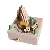 Maxbell Wooden Music Box Figurine Music Box Figurine for Home Living Room Bedroom