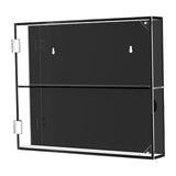 Baseball Card Display Case Gifts Wall Cabinet for Basketball Hockey Football Two Layer