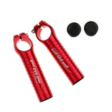 Maxbell 1 Pair 22.2MM Mountain Bike Bicycle Aluminum Handlebar Bar End Grip Red - Aladdin Shoppers