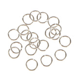 Maxbell 60 Pieces 4mm 5mm 6mm Mixed Jewelry Findings Sterling Silver Open Jump Rings