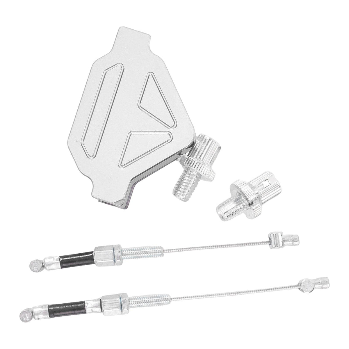 Maxbell Motorcycle Clutch Lever DIY Easy Installation Decorative Clutch Cable System Silver
