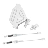 Maxbell Motorcycle Clutch Lever DIY Easy Installation Decorative Clutch Cable System Silver