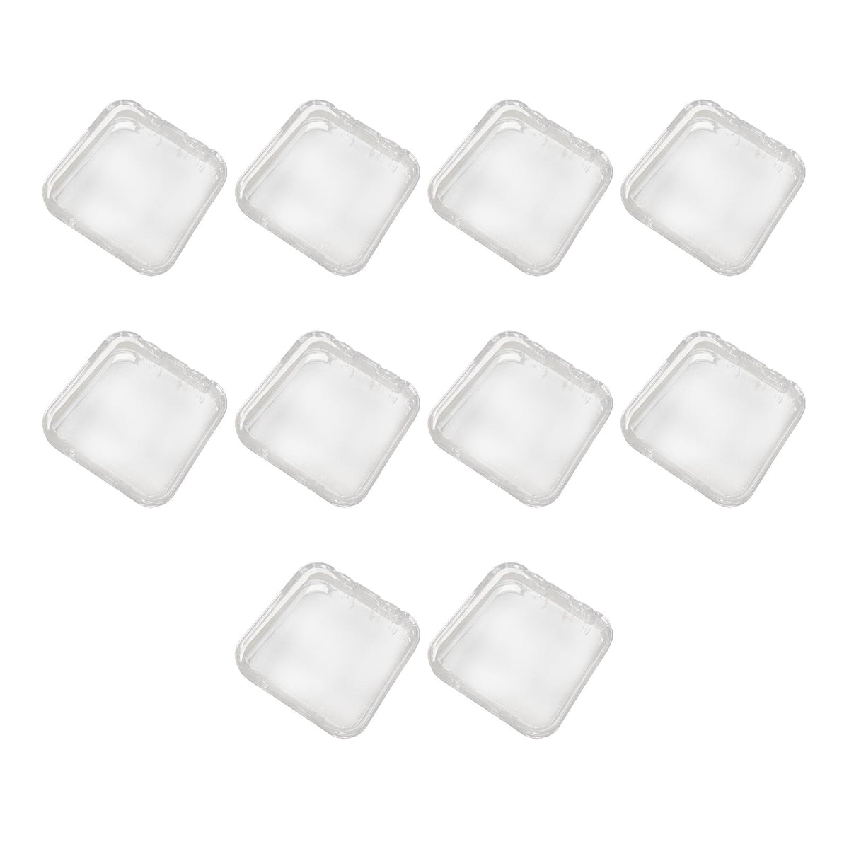 Maxbell Maxbell 10 Pieces Press on Nail Packing Boxes for DIY Nail Storage Nail Tips Display XL transparent