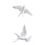 Maxbell 2 Pieces Nordic Resin Swallows Birds Wall Decor Garden Living Room Ornament