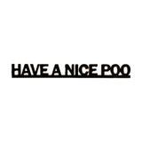 Maxbell Funny Bathroom Door Sign Wooden Plaque for Apartment Public Toilet Dormitory