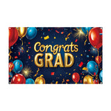 Maxbell Large Congrats Graduation Banner Supplies Congratulations Backdrop Graduate Banner