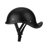 Maxbell Retro Styled Motorcycle Half Helmet Baseball Cap Multipurpose Scooter Helmet Black