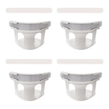 Maxbell 4Pcs Bed Sheet Clips Tight Heavy Duty with Strips Bed Sheet Corner Fasteners White