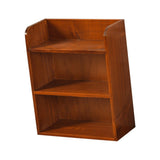 Maxbell Desktop Storage Rack Wooden Holder Desk Shelf for Dressing Table Office Home Brown