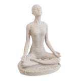 Maxbell Yoga Statue Figurine Resin Resin Abstract Figurine for Cabinet Studio Office