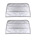 Maxbell 3x1 Pair Magnetic Sunshade Shield Curtains Double Sides for Car Side Windows