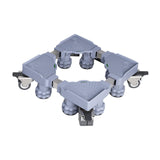 Maxbell Appliance Dolly Cart Portable for Laundry Pedestal Refrigerator Washer Dryer Gray